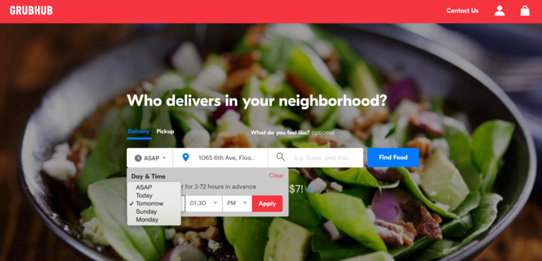 Life hack of the week: Pre-schedule Your Meal Delivery on Grubhub