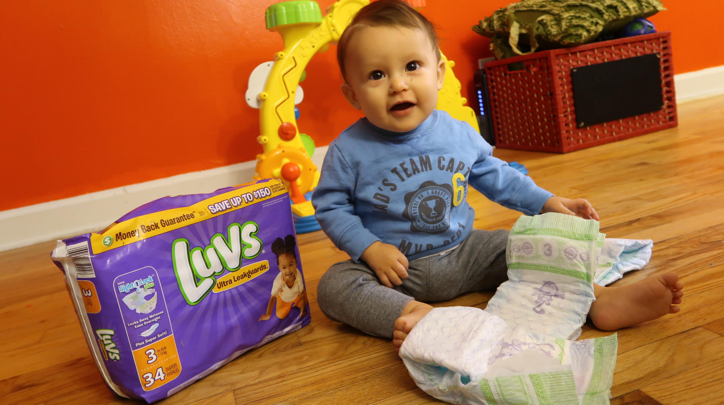 #WhatULuv is a Dry Happy Baby!