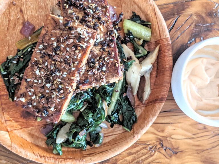 Sesame Tofu “Steak” will get you over that resolutions hump into #plantbased for life