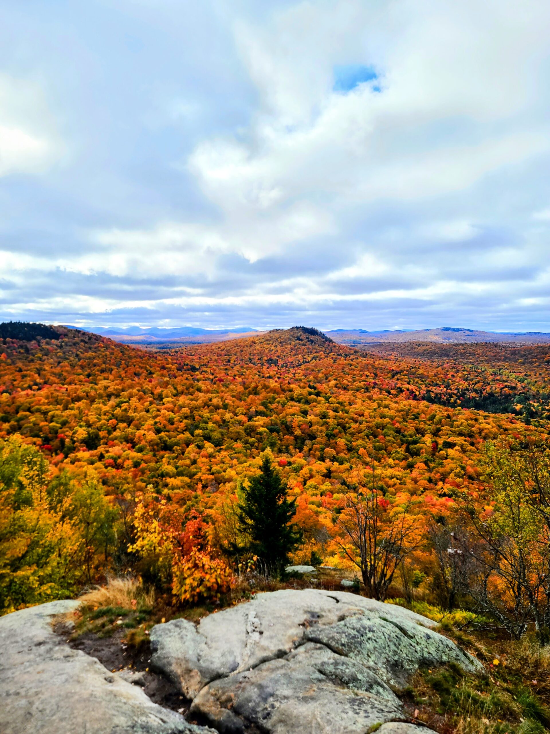 Fall foliage across the Adirondack mountains